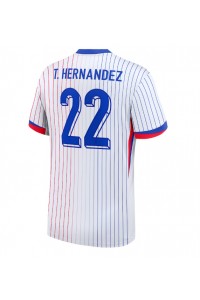 Fotbalové Dres Francie Theo Hernandez #22 Venkovní Oblečení ME 2024 Krátký Rukáv